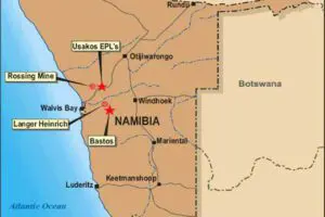 Map of Namibia