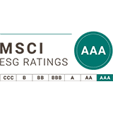 MSCI ESG 评级 “AAA” 徽标