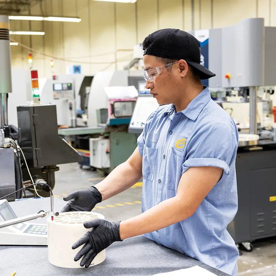 An employee building a product