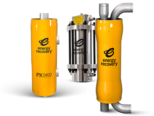The three pieces that make the Energy Recovery Pressure Exchanger