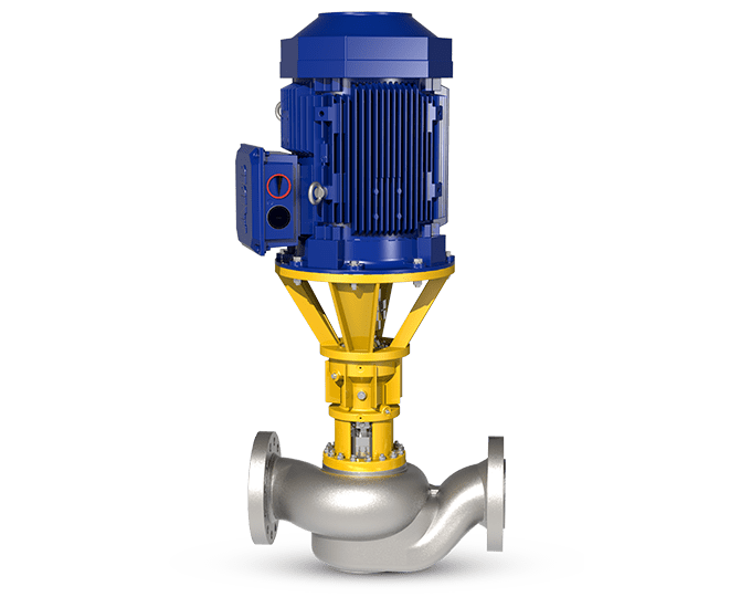 A high-flow vertical pump
