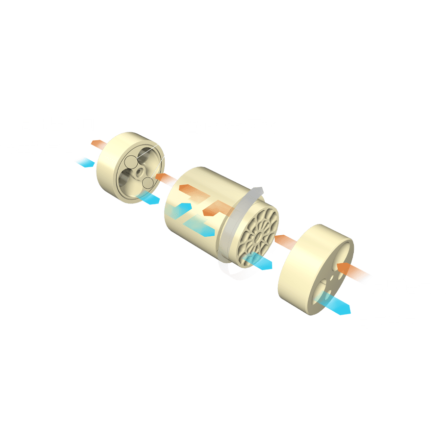 Graphic of the entire PX motor demonstrating how it works