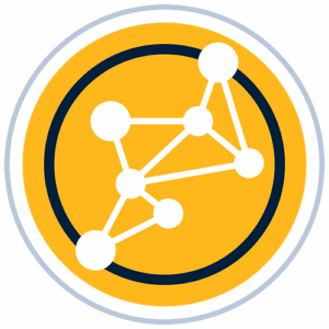 Depiction of connection, with various dots connected by lines.