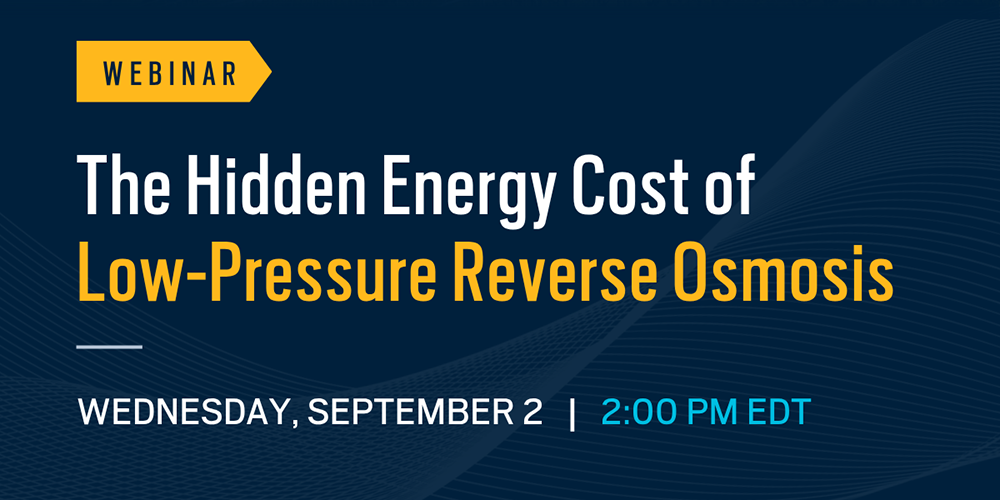 The Hidden Energy Cost of Low Pressure RO