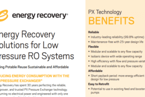 Energy Recovery Solutions for Low Pressure RO Systems
