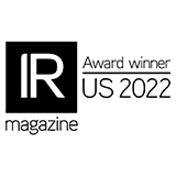 2022 年 IR 杂志获奖者徽标