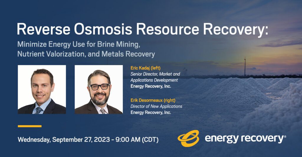RO Resource Recovery: Minimize Energy Use for Brine Mining, Nutrient Valorization, and Metals Recovery