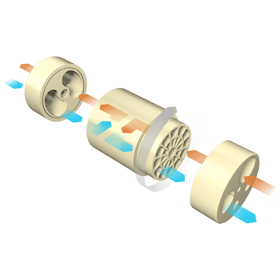 Graphic of the entire PX motor demonstrating how it works