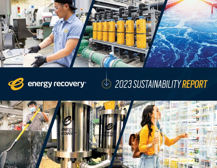 Energy Recovery 2023 Sustainability Report Cover