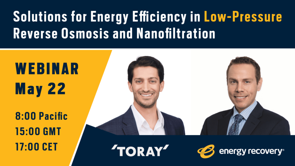 Energy Recovery LP Webinar with Toray Membrane