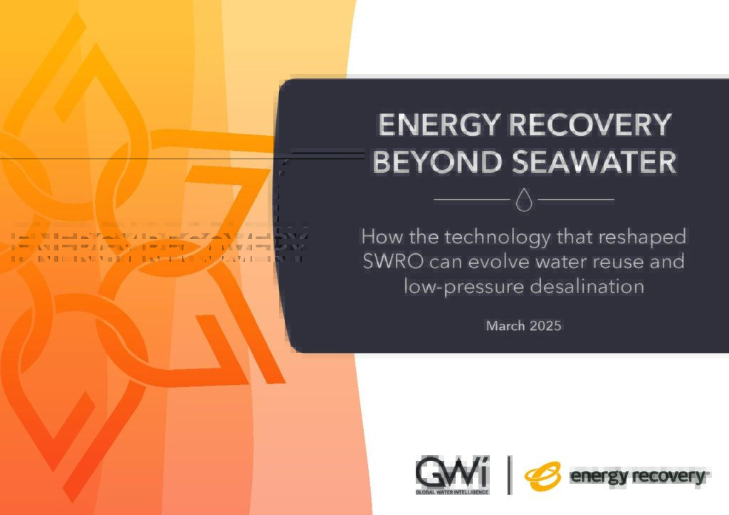 Image of the cover of the Energy Recovery Beyond Seawater White Paper.